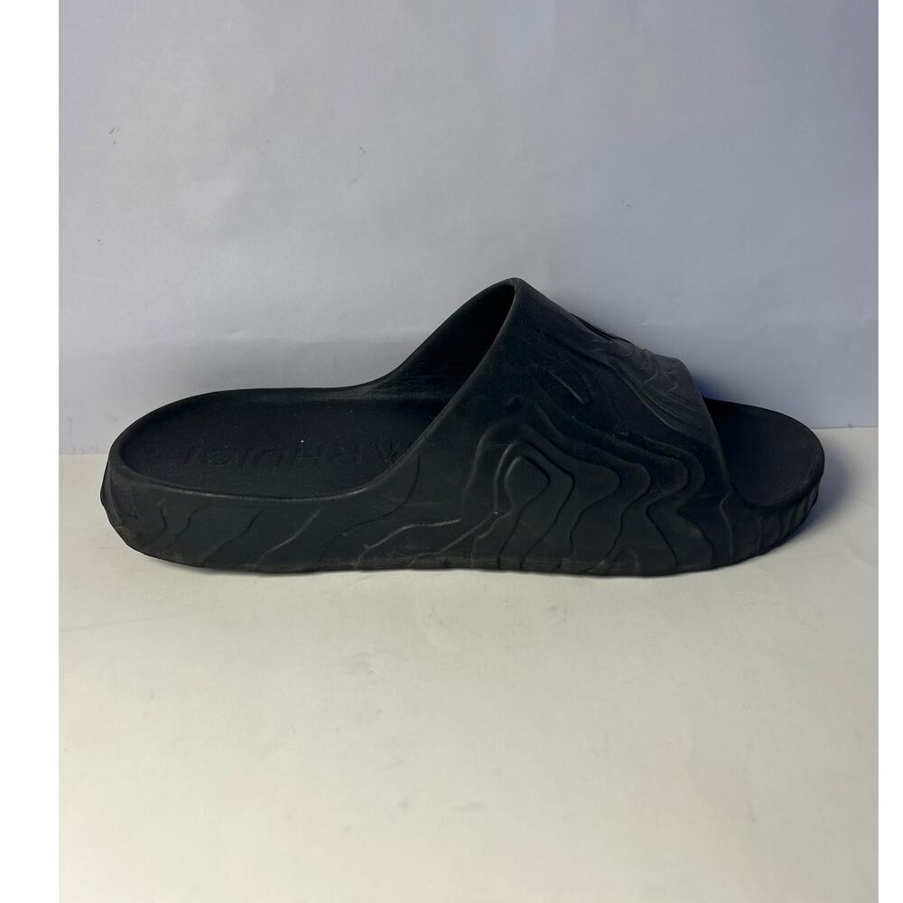 Mens RHUIGI x ZARA Slides Triple Black Pool Slides Size EU 44 US10.5